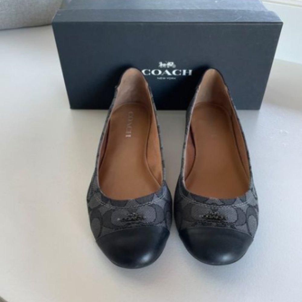 Coach Canvas Flats